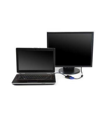 CABLE CONVERTIDOR EWENT HDMI MACHO - VGA HEMBRA CON AUDIO 0,15 METROS