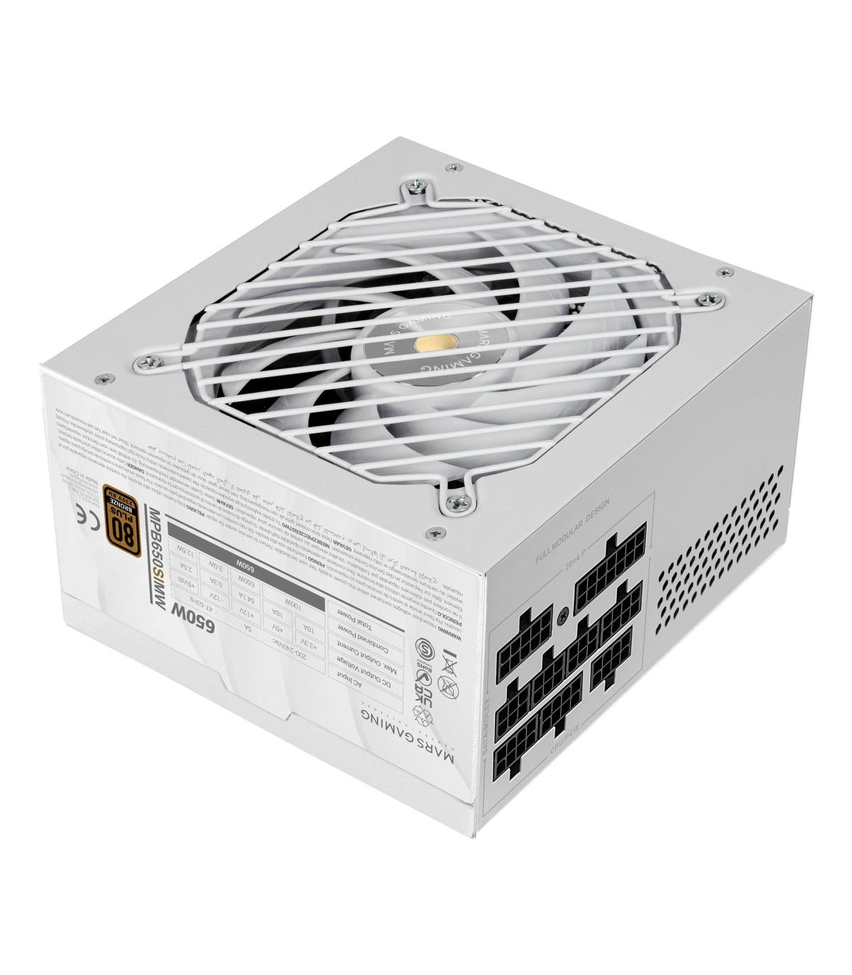 Fuente De Alimentacin Mars Gaming MPB650SIM  650W  Ventilador 12cm  80 Plus Bronze