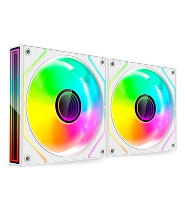 Pack 2 Ventiladores Mars Gaming MF-3DPROX2  12cm  ARGB  Blancos