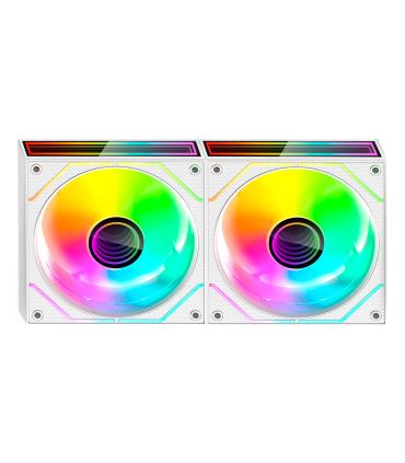 Pack 2 Ventiladores Mars Gaming MF-3DPROX2  12cm  ARGB  Blancos