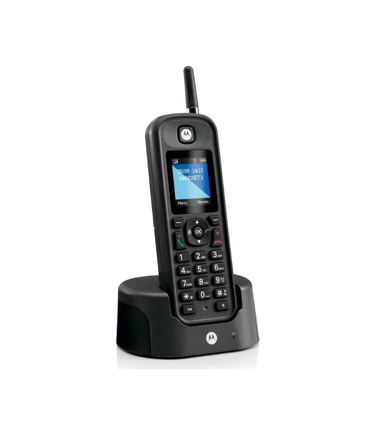 MOTOROLA O201 Telefono DECT Largo Alcance Negro