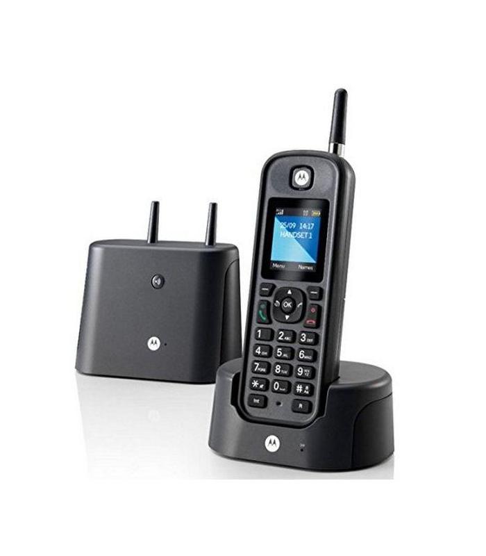 MOTOROLA O201 Telefono DECT Largo Alcance Negro