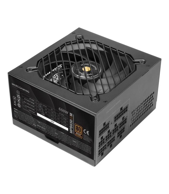 Fuente De Alimentacin Mars Gaming MPB650SIM  650W  Ventilador 12cm  80 Plus Bronze