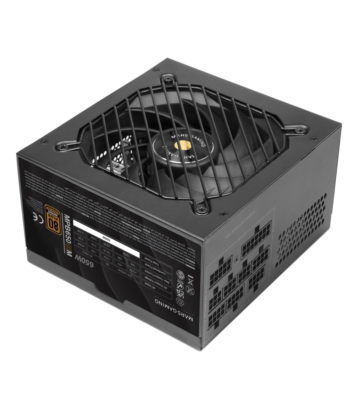 Fuente De Alimentacin Mars Gaming MPB650SIM  650W  Ventilador 12cm  80 Plus Bronze