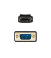 Cable Conversor Nanocable 10.15.4401  DisplayPort Macho - VGA Macho  1m  Negro