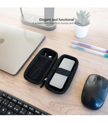 Funda Para Disco Externo M2 TooQ TQBC-M201B  Negra