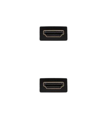 Cable HDMI 1.4 Nanocable 10.15.1702  HDMI Macho - HDMI Macho  1.8m  Negro