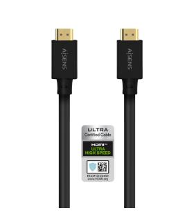 Cable HDMI 2.1 8K Aisens A150-0680  HDMI Macho - HDMI Macho  5m  Certificado  Negro
