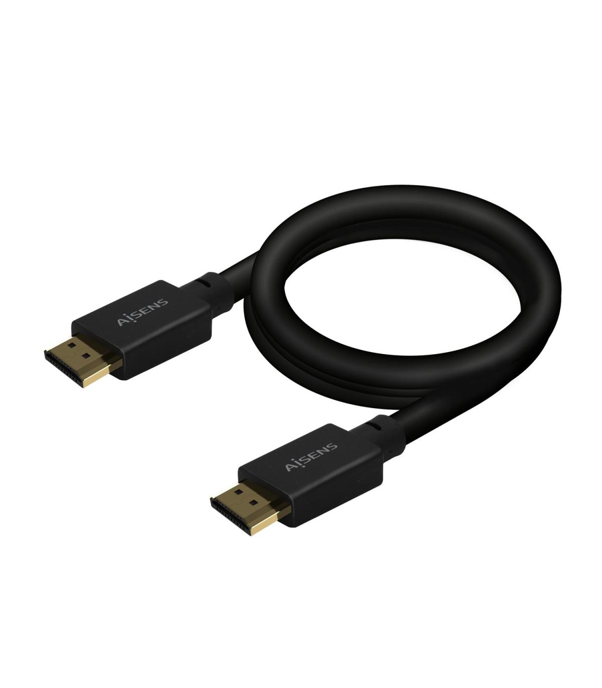 Cable HDMI 2.1 8K Aisens A150-0680  HDMI Macho - HDMI Macho  5m  Certificado  Negro