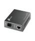 CONVERTIDOR TP-LINK RJ45 10 100 A FIBRA MONOMODO SC