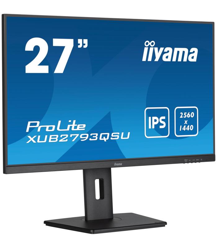 IIYAMA PANTALLA 27" IPS WQHD CON SOPORTE AJUSTABLE EN ALTURA Y FRECUENCIA DE ACTUALIZACIN DE 100HZ