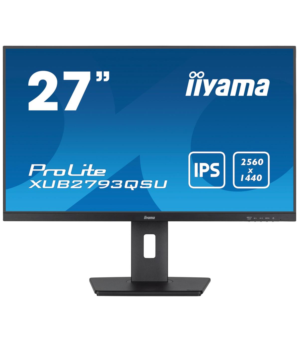 IIYAMA PANTALLA 27" IPS WQHD CON SOPORTE AJUSTABLE EN ALTURA Y FRECUENCIA DE ACTUALIZACIN DE 100HZ