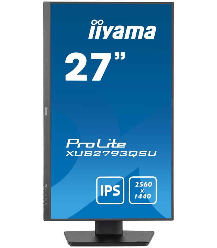 IIYAMA PANTALLA 27" IPS WQHD CON SOPORTE AJUSTABLE EN ALTURA Y FRECUENCIA DE ACTUALIZACIN DE 100HZ
