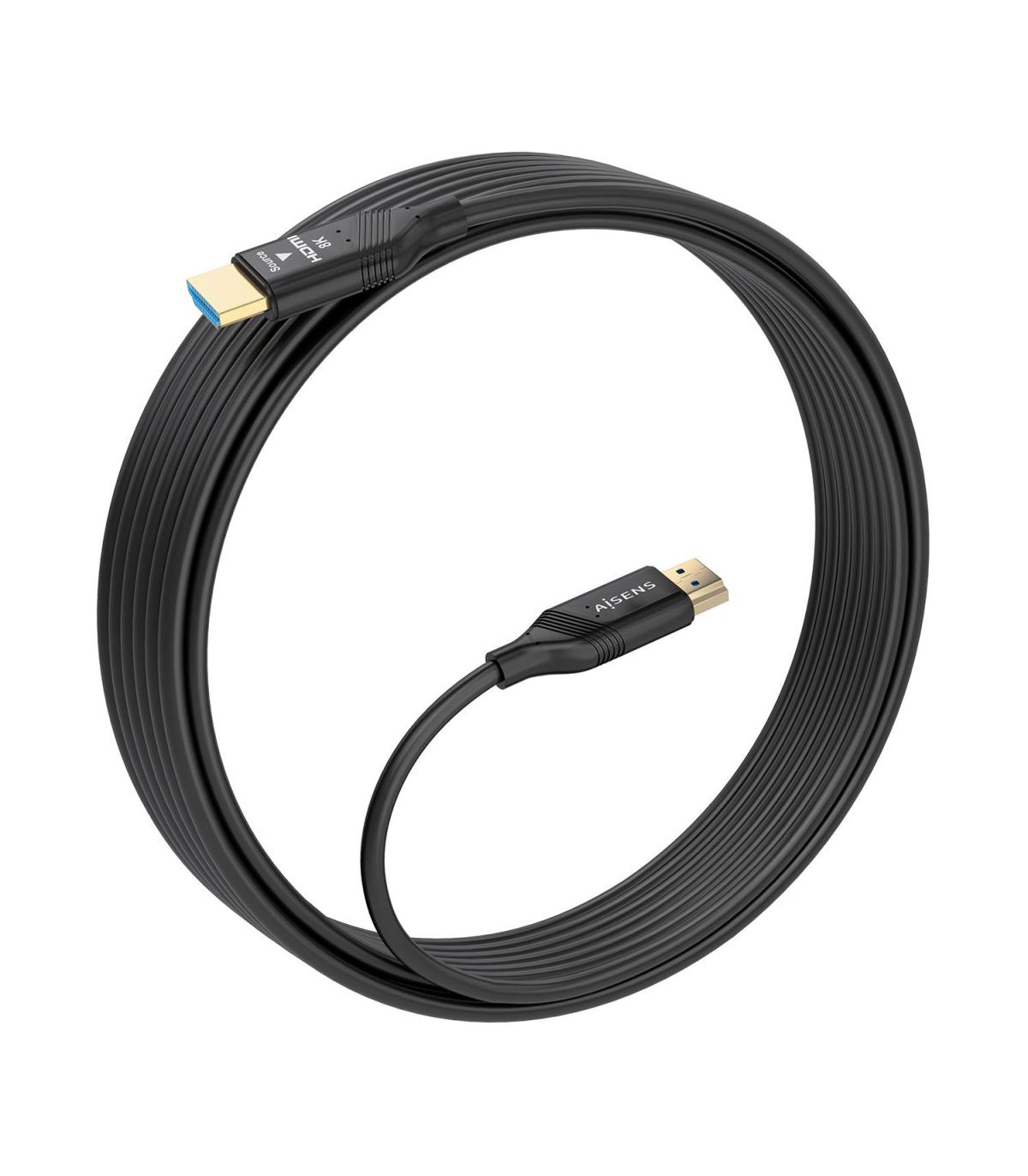 Cable HDMI 2.1 AOC 8K Aisens A153-0933  HDMI Macho - HDMI Macho  10m  Negro