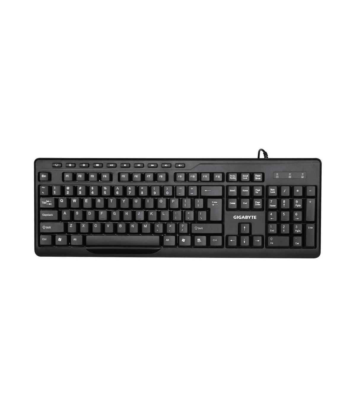 COMBO TECLADO RATON GIGABYTE KM6300 NEGRO USB