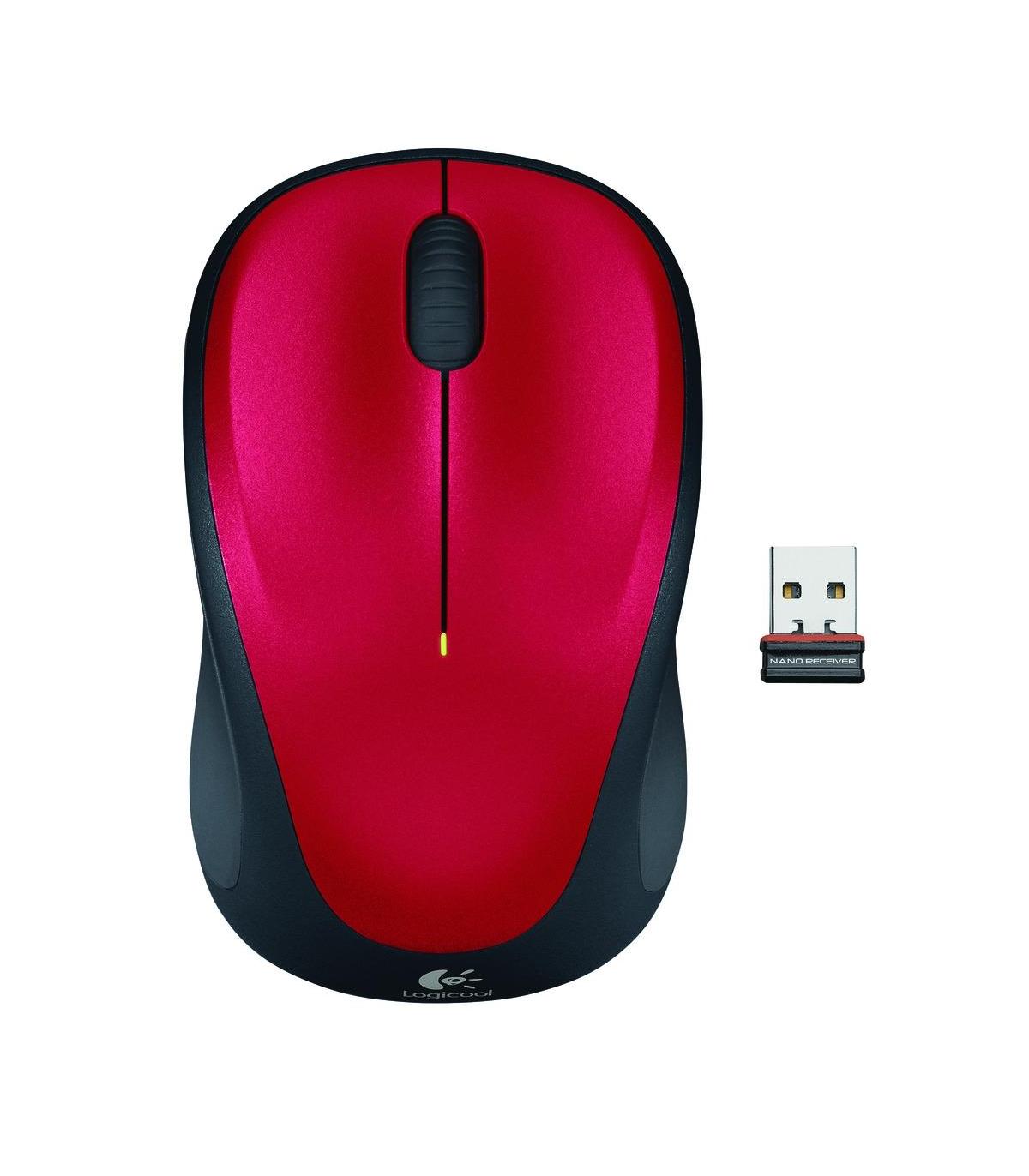 Ratn Inalmbrico Logitech M235  Hasta 1000 DPI  Rojo