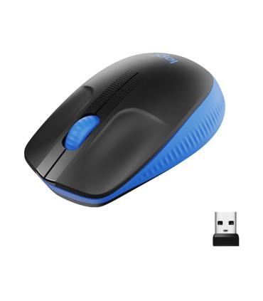 Ratn Inalmbrico Logitech M190  Hasta 1000 DPI  Azul