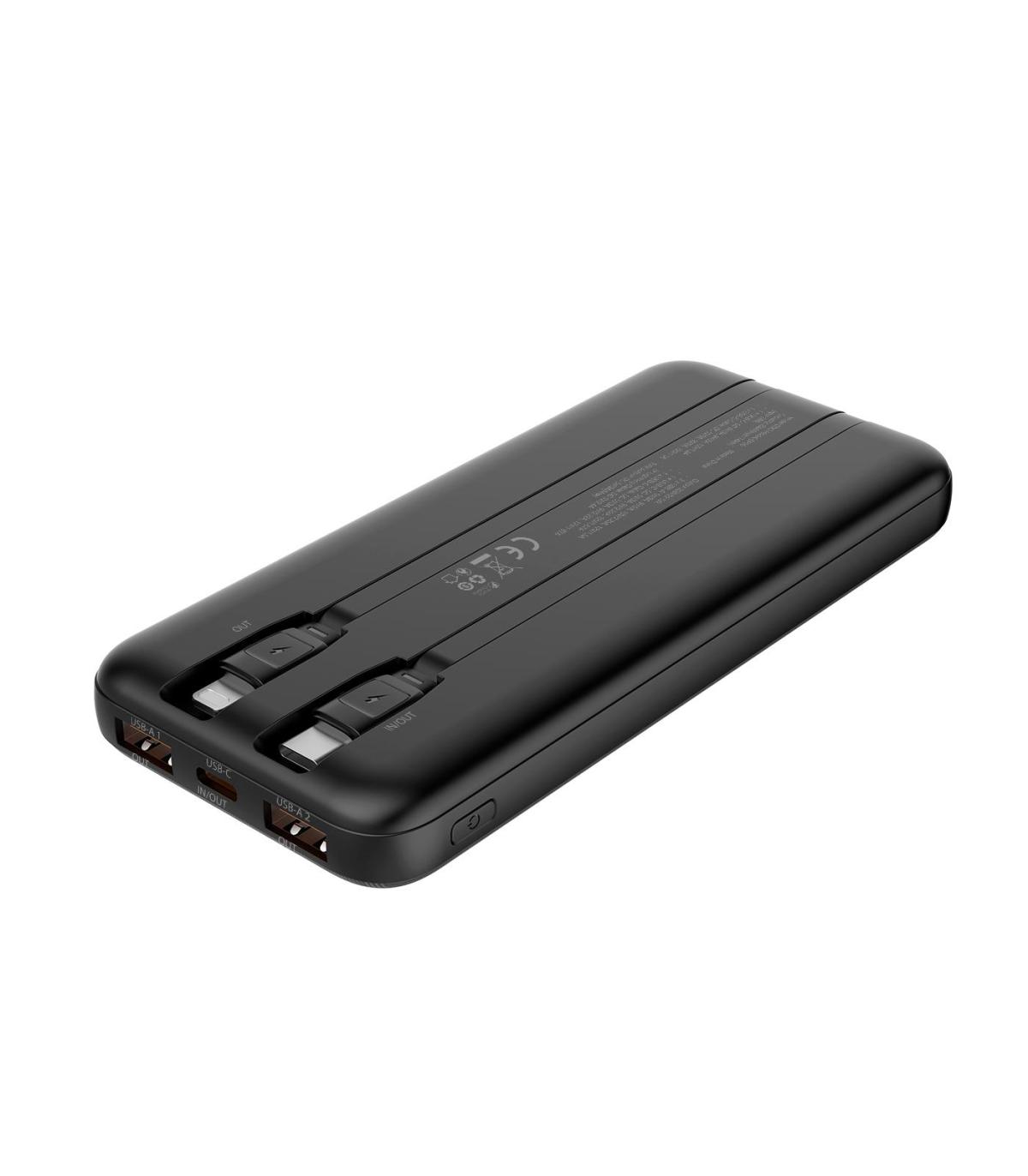 CARGADOR POWERBANK COOLBOX DP10 10000MAH PLCD 22,5W CARGA RAPIDA CABLES INTEGRADO