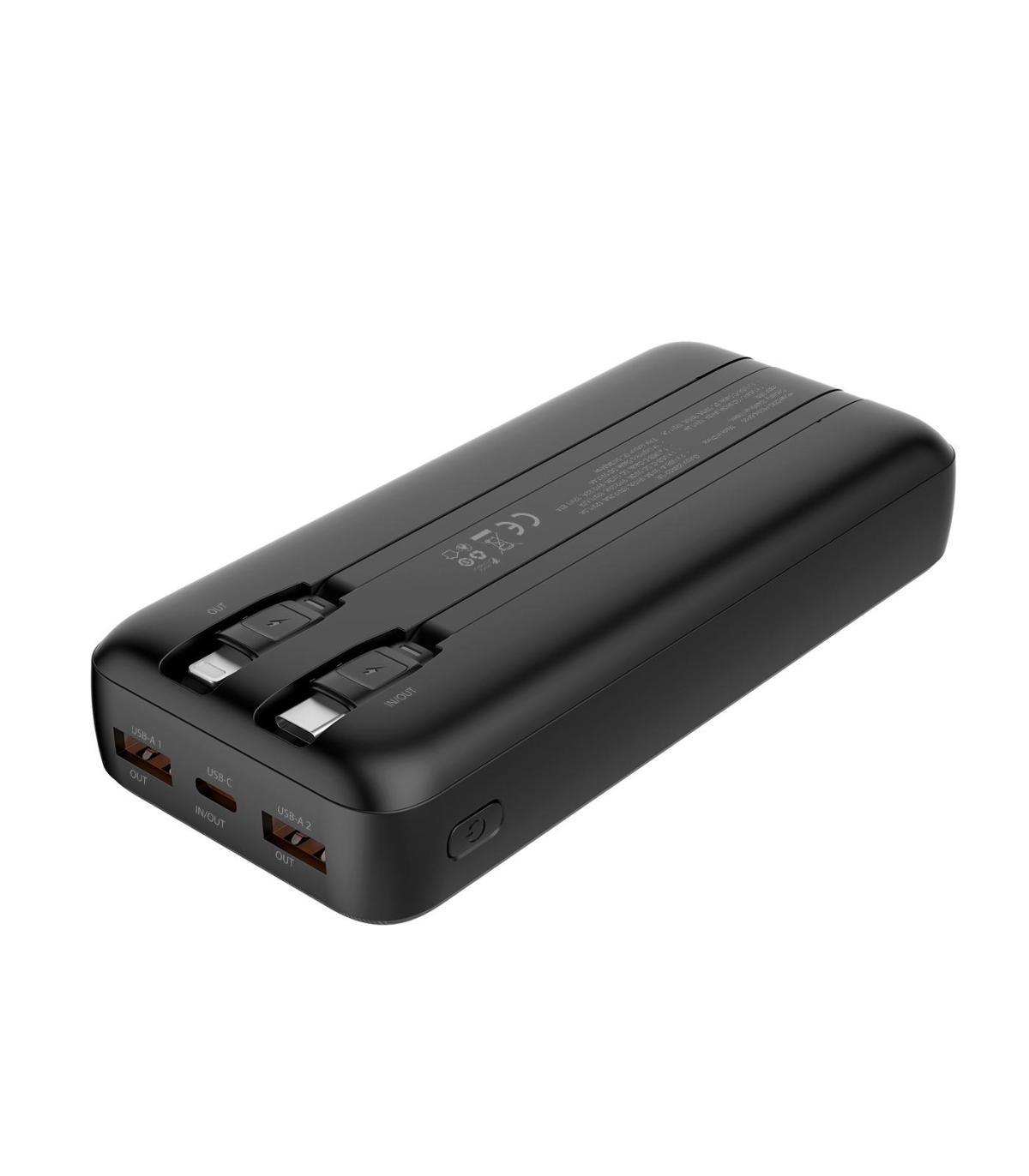 CARGADOR POWERBANK COOLBOX DP20 20000MAH PLCD 22,5W CARGA RAPIDA CABLES INTEGRADO