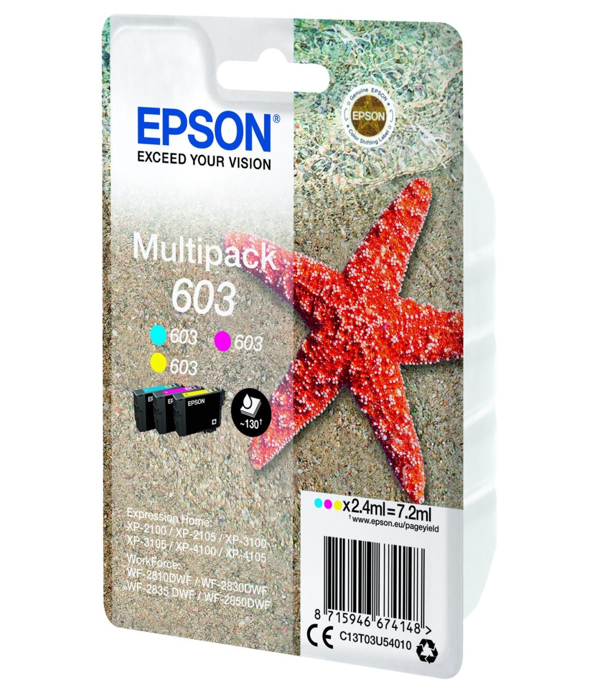 PACK DE CARTUCHOS 3 COLORES (CMY) EPSON 603