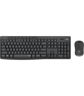 COMBO TECLADO RATON LOGITECH MK295 RF INALAMBRICO NEGRO