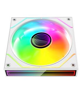 Pack 3 Ventiladores Mars Gaming MF-3DPROKIT  12cm + HUB + Mando A Distancia  ARGB  Blanco