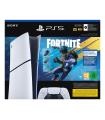 Consola Sony Playstation 5 - PS5 Slim Digital 825GB  Incluye Mando Dual Sense Y Blunde Fortnite Flowering Chaos  Chassis E