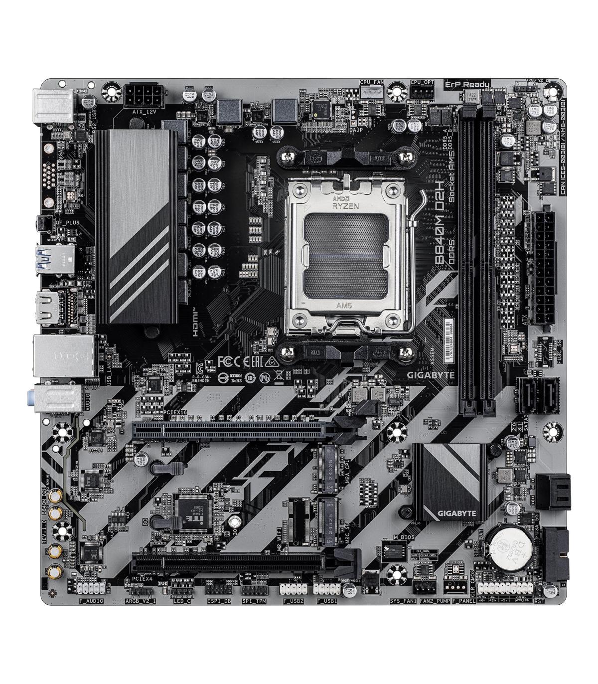 Placa Base Gigabyte B840M D2H Socket AM5  DDR5  PCIe 4.0  Micro ATX