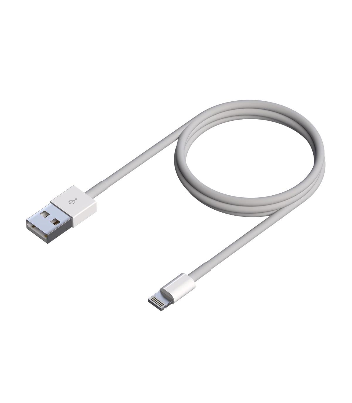CABLE LIGHTNING A USB 2.0 LIGHTNING-M-USB A-M BLANCO 0.5M AISENS A102-0542
