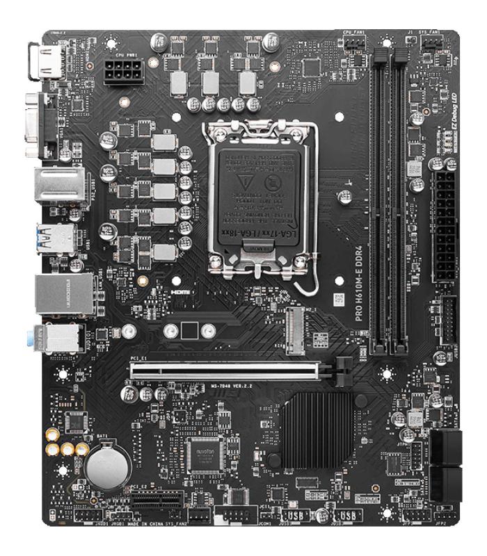 MSI Placa Base PRO H610M-E DDR4 MATX 1700