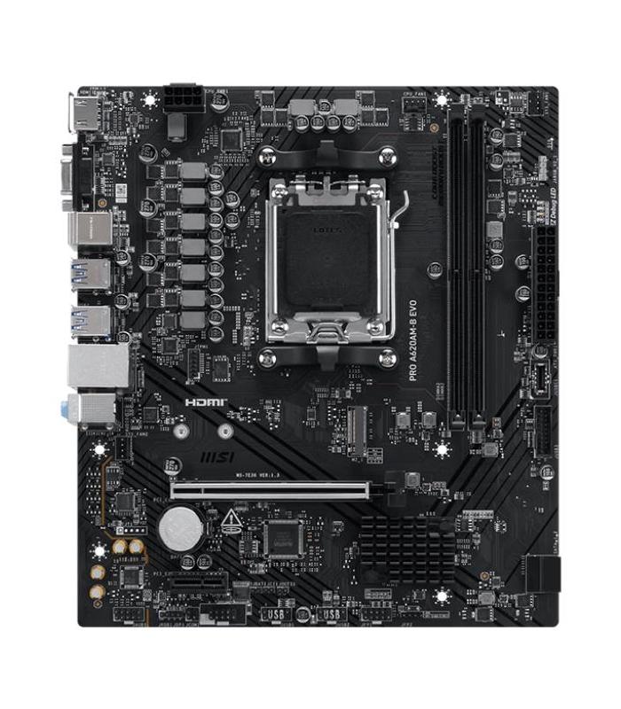 PLACA MSI PRO A620AM-B EVO,AMD,AM5,A520,2DDR5,128GB,VGA+HDMI,2.5GBLAN,2SATA3+1XM.2,6USB3.2,MATX