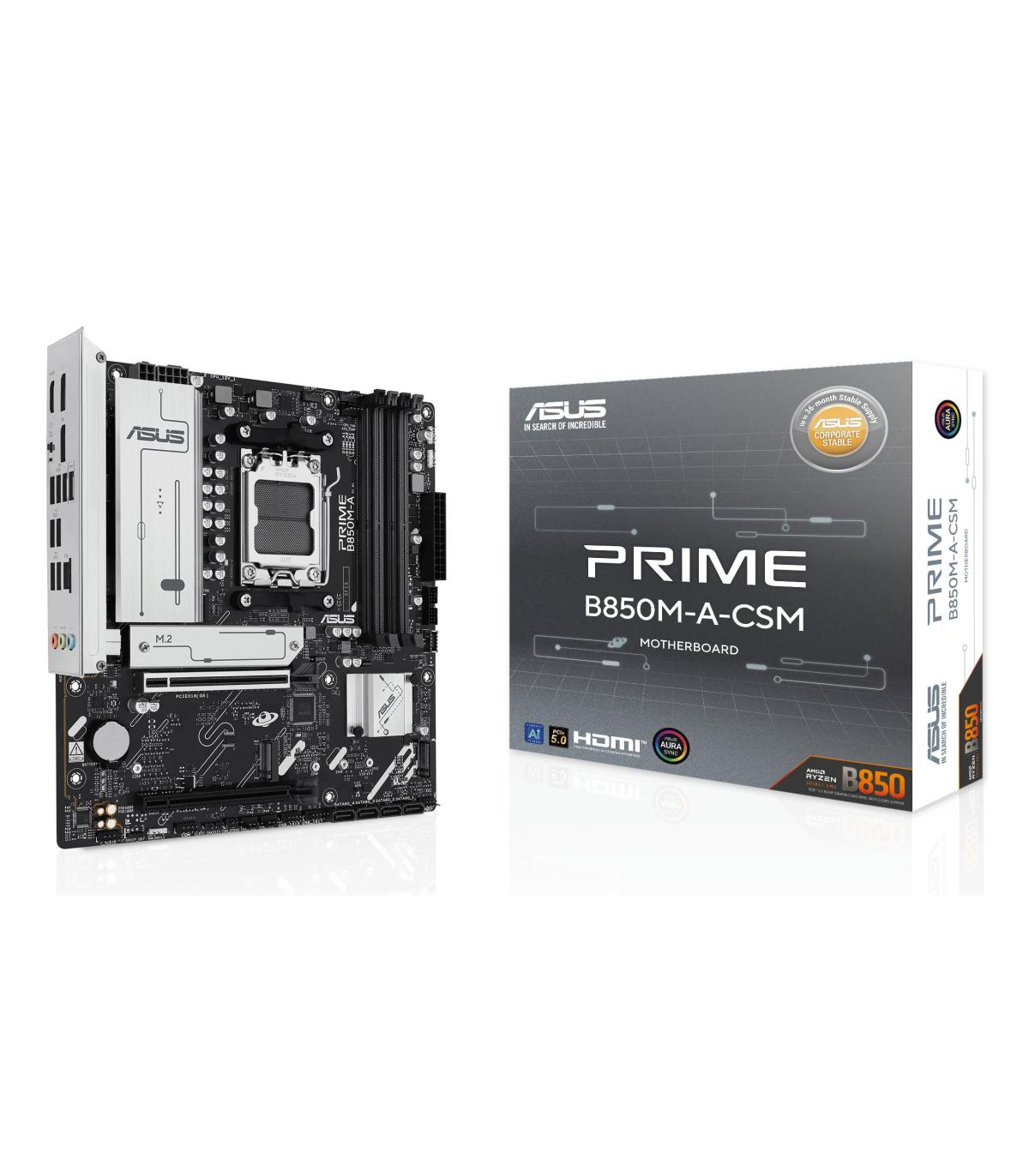 ASUS PRIME B850M-A-CSM AMD B850 Zcalo AM5 Micro ATX