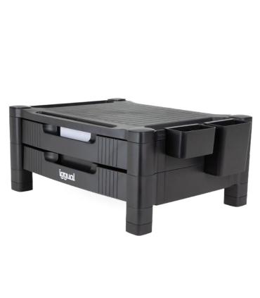 Iggual EM2C Elevador Monitor 2 Cajones Negro