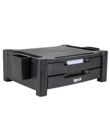 Iggual EM2C Elevador Monitor 2 Cajones Negro