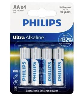 Pack De 4 Pilas AA Philips LR6E4B 10  1.5V  Alcalina