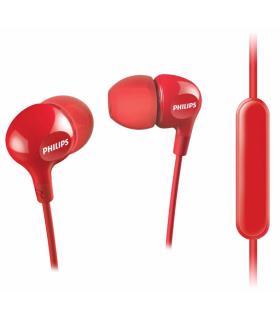 Auriculares Intrauditivos Philips SHE3555  Con Micrfono  Jack 3.5  Rojos