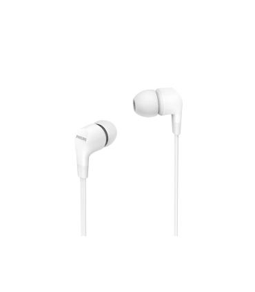Auriculares Intrauditivos Philips TAE1105WT  Con Micrfono  Jack 3.5  Blancos