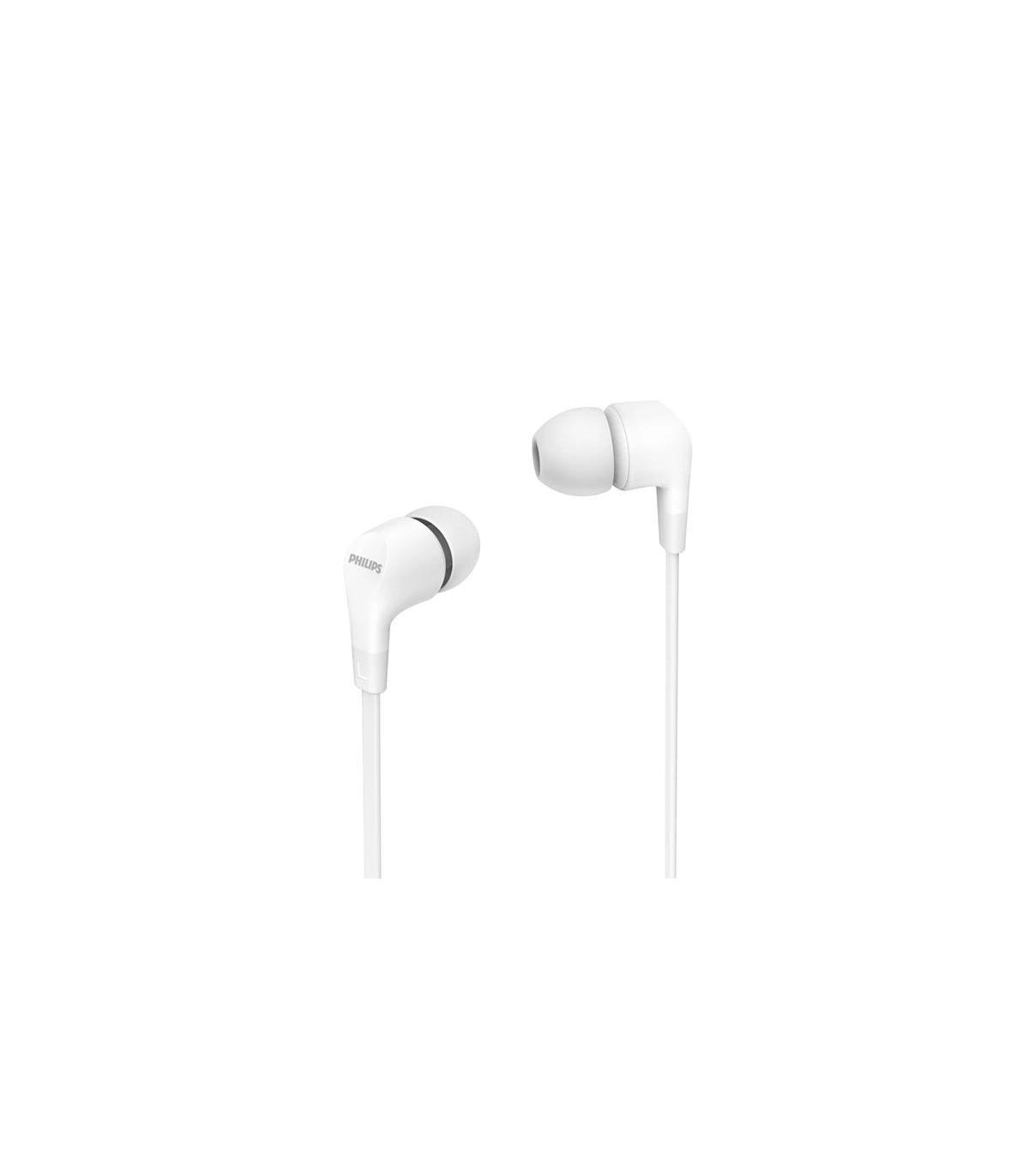 Auriculares Intrauditivos Philips TAE1105WT  Con Micrfono  Jack 3.5  Blancos