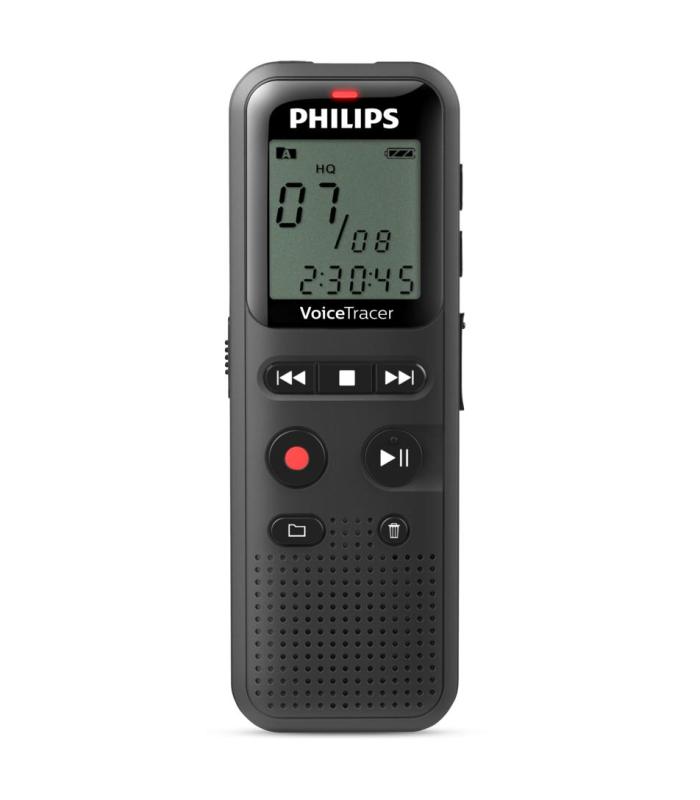 Grabadora De Voz Philips VoiceTracer DVT1160  8kHz  Negro