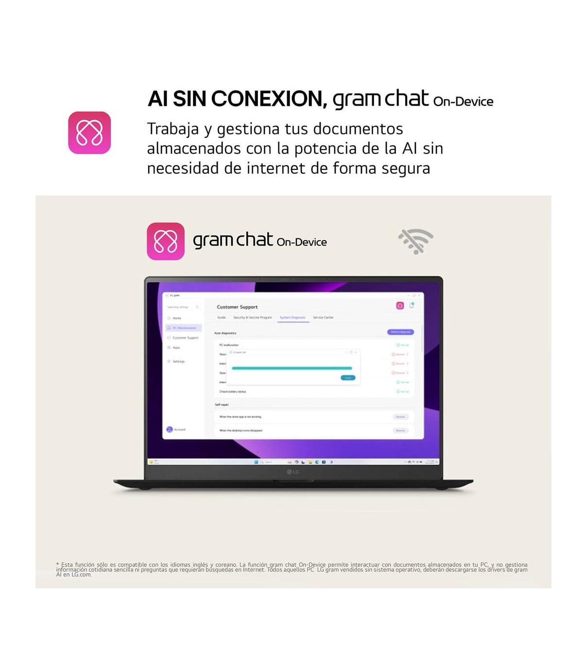 Porttil LG Gram 15Z80T-G.AU88B Ryzen AI 7-350  32GB  1TB SSD  15.6'  Win11