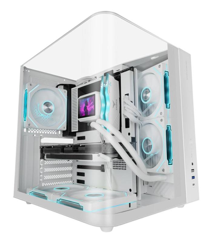 Caja Gaming Semitorre Mars Gaming MC-INFINIOLITE  Blanca