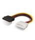 Cable Alimentacin SATA Aisens A131-0158  Molex 4 PIN Macho - SATA Hembra  Hasta 54W  16cm