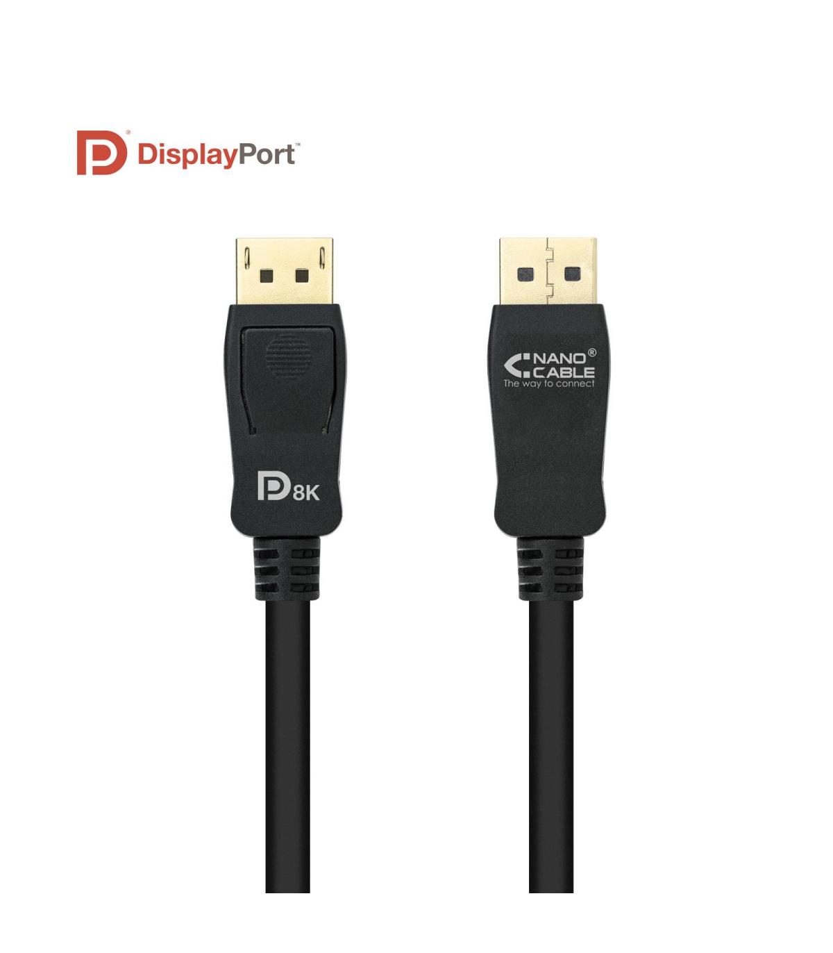 Nanocable 10.15.2502 Cable DisplayPort 2 M Negro