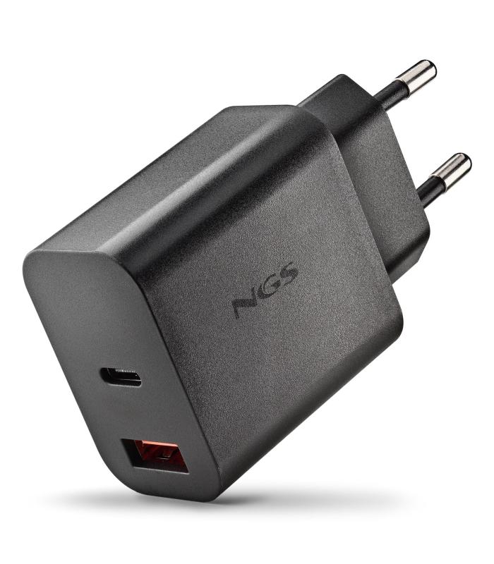 CARGADOR NGS DE PARED ULTRARRAPIDO DE 30W CON 2 PUERTOS USB-C + USB-A