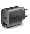 CARGADOR NGS DE PARED ULTRARRAPIDO DE 30W CON 2 PUERTOS USB-C + USB-A
