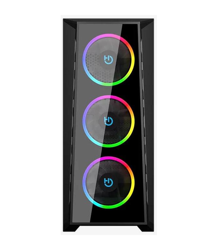 Caja Gaming Semitorre Hiditec MH12 GLASS