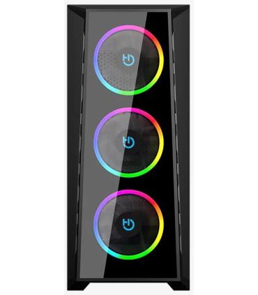 Caja Gaming Semitorre Hiditec MH12 GLASS