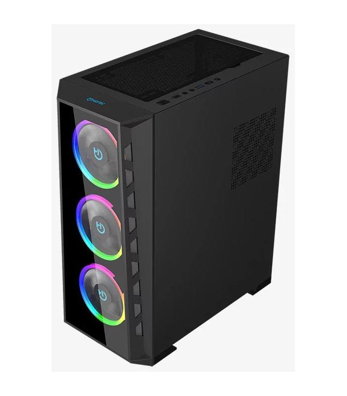 Caja Gaming Semitorre Hiditec MH12 GLASS