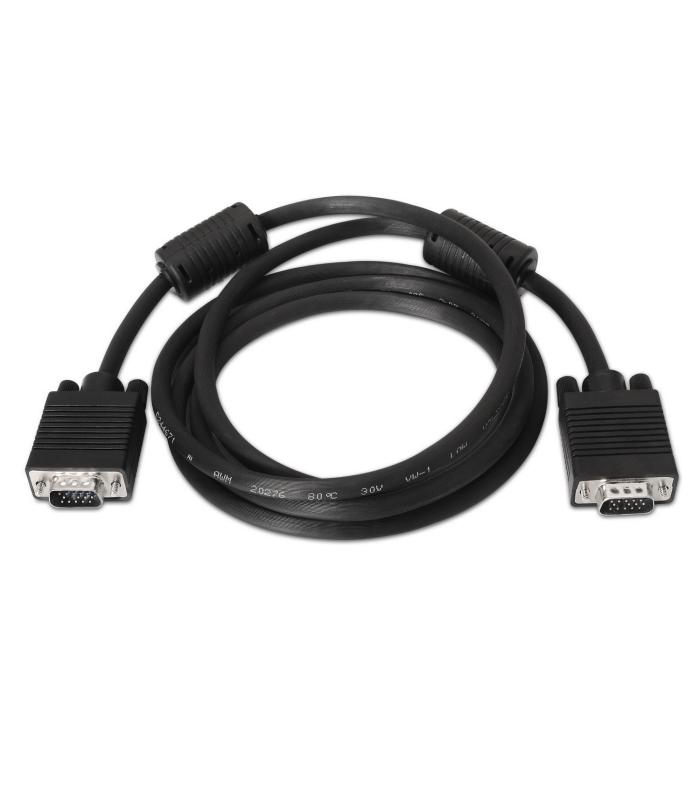 CABLE SVGA FERRITA HDB15M-HDB15M NEGRO 1.8M AISENS A113-0071