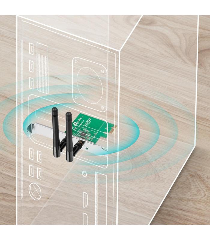 Tarjeta De Red Inalmbrica-PCI Express TP-Link TL-WN881ND  300Mbps  2.4GHz